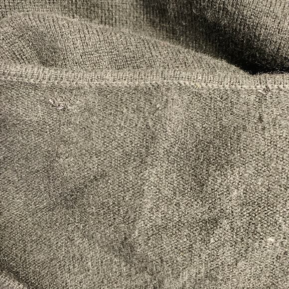 RALPH LAUREN Size M Black Cashmere Beaded V-Neck Dress Top - Picture 9 of 10